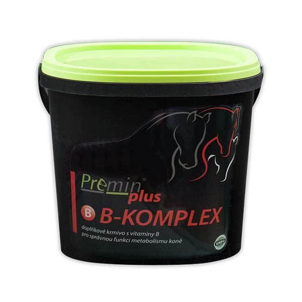 kŕmny doplnok pre kone s vitamínom B pre správnu funkciu metabolizmu koňa Premin B-KOMPLEX 1kg