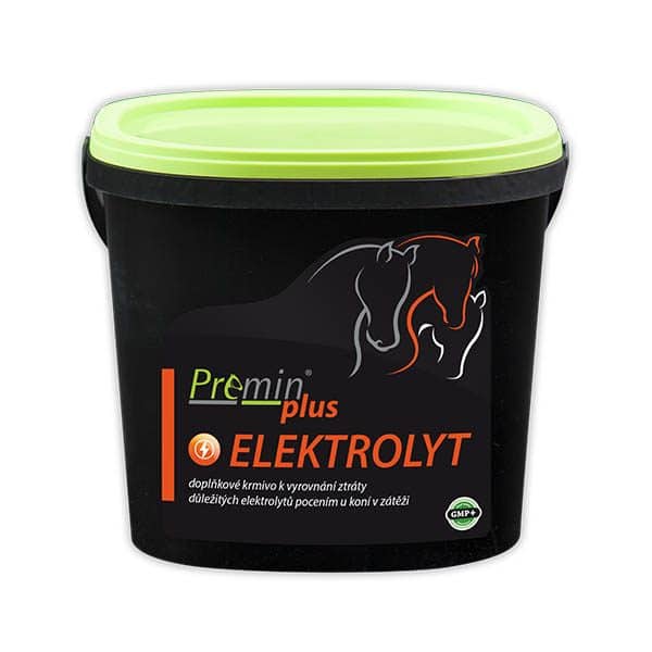 kŕmny doplnok pre kone po veľkej záťaži s obsahom dôležitých elektrolytov Premin ELEKTROLYT 1kg