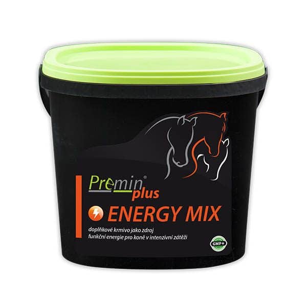 kŕmny doplnok pre kone vo vysokej záťaži s obsahom vitamínu E Premin ENERGY MIX 1kg