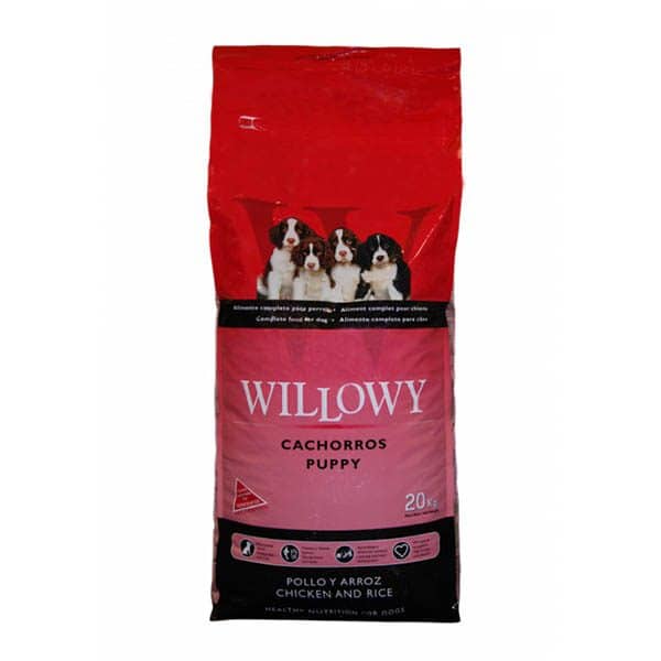 kompletné krmivo pre šteňatá a mladých psov všetkých plemien Willowy Puppies 20kg